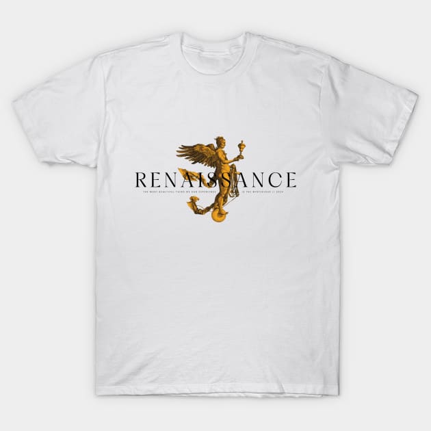 Vintage Renaissance Angel | Vintage | Renaissance | Quote | White T-Shirt by AngryBlackDog